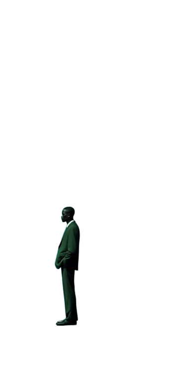 African Man Suit Vinyl Car Decal Sticker – Waterproof & UV-Resistant 8"