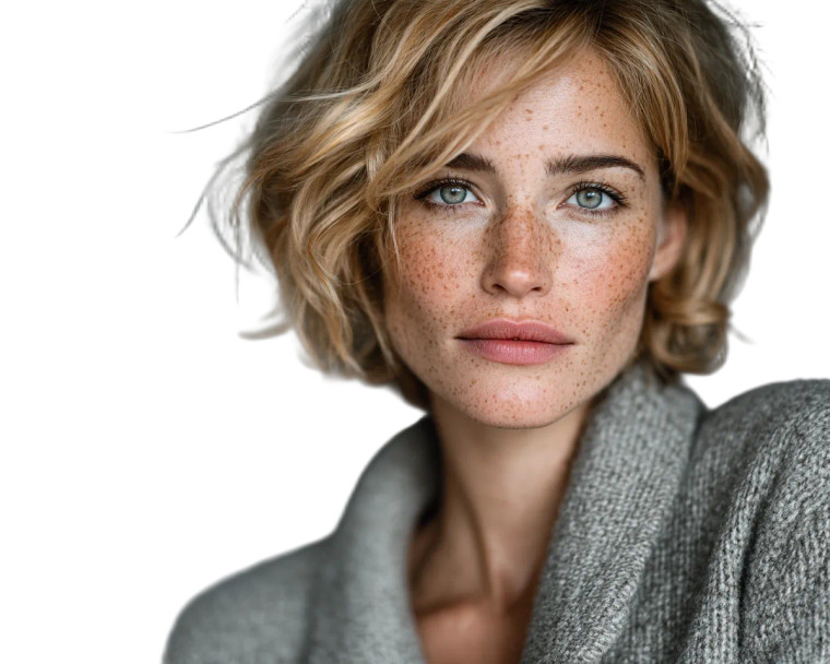 Caucasian Woman Vinyl Car Decal Sticker – Waterproof & UV-Resistant 8"