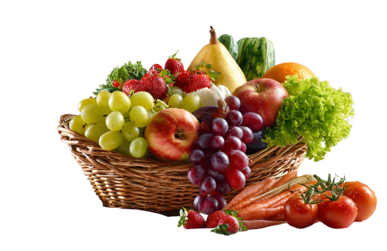 Fresh Produce Basket Vinyl Car Decal Sticker – Waterproof & UV-Resistant 8"