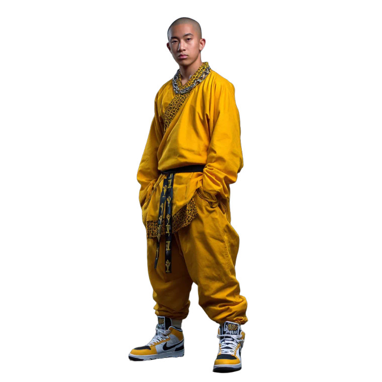 Hip Hop Monk Vinyl Car Decal Sticker – Waterproof & UV-Resistant 8"