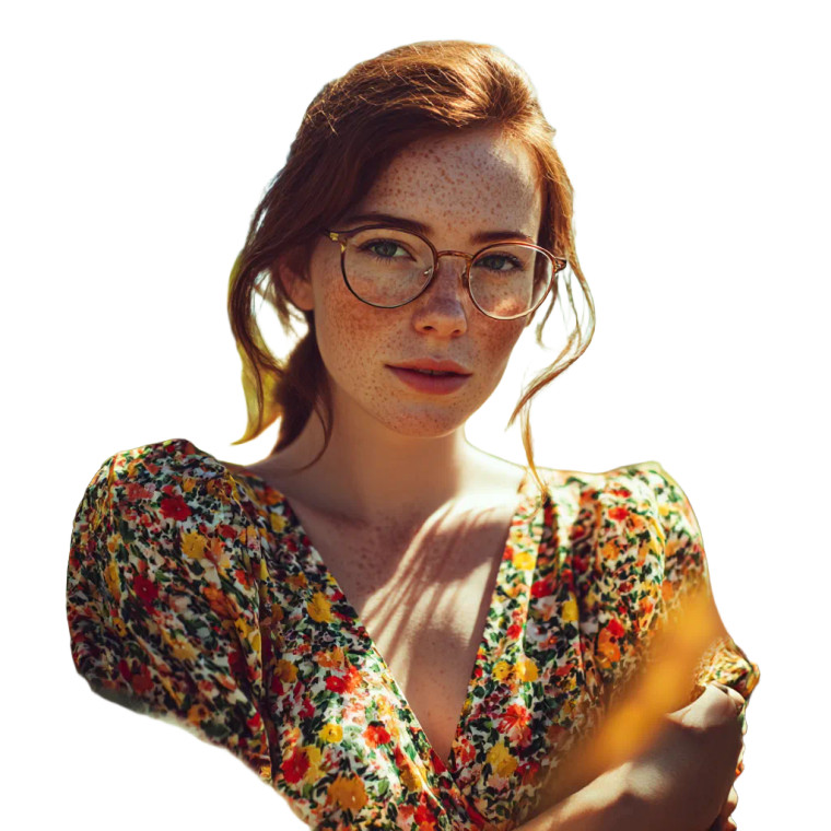 Girl In Cornfield Vinyl Car Decal Sticker – Waterproof & UV-Resistant 8"