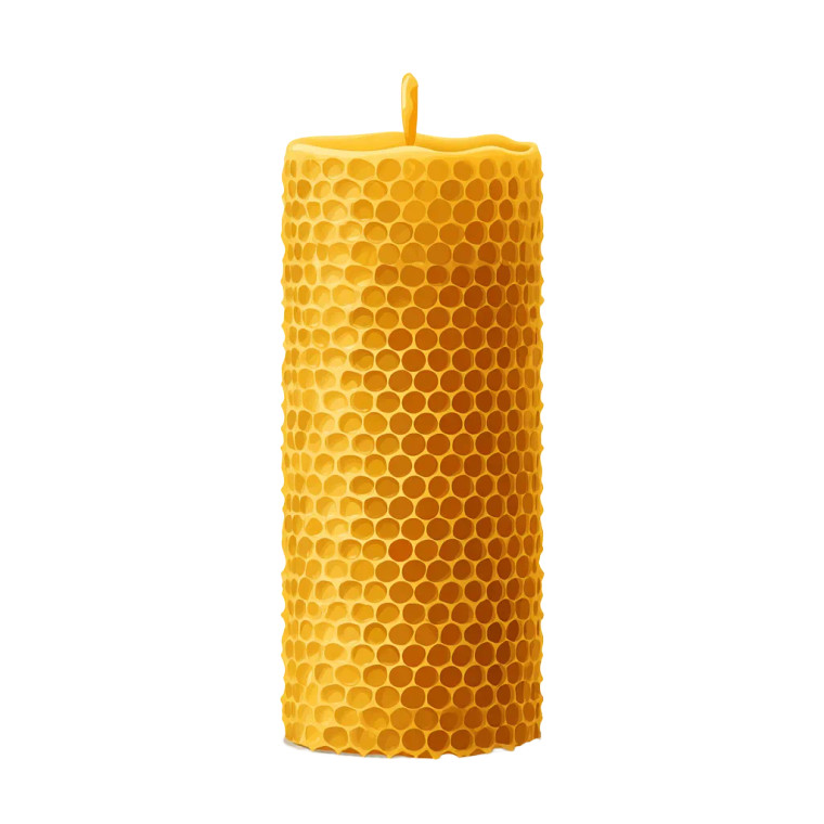 Golden Beeswax Candle Vinyl Car Decal Sticker – Waterproof & UV-Resistant 8"
