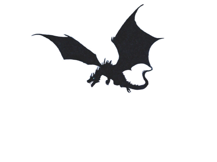 Anime Dragon Silhouette Vinyl Car Decal Sticker – Waterproof & UV-Resistant 8"