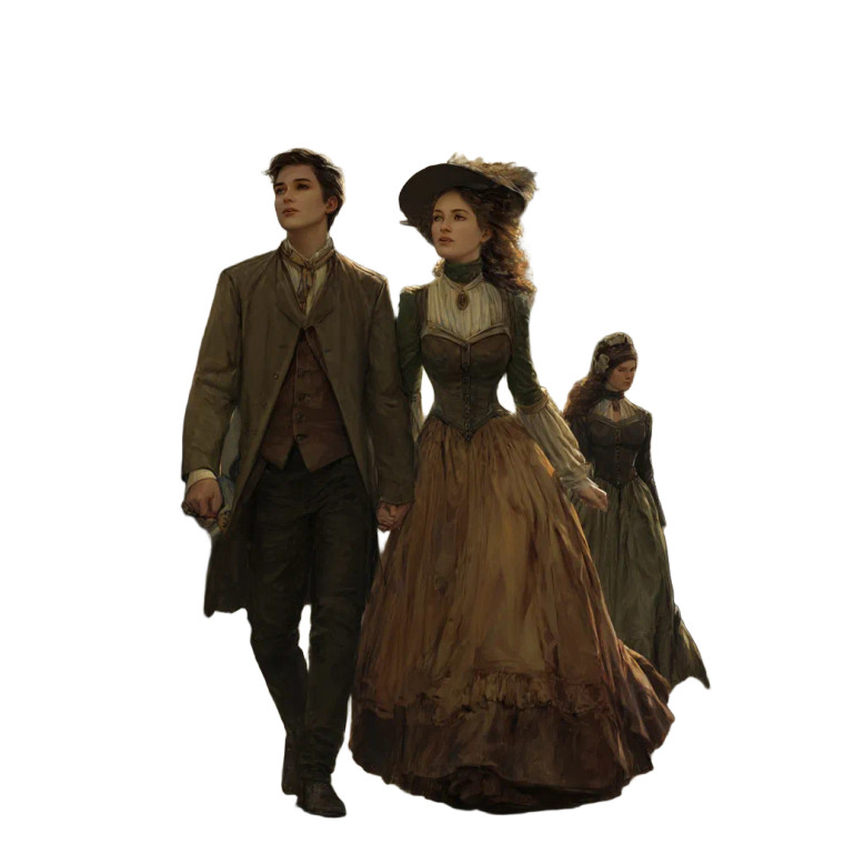 Victorian Street Scene V2 Vinyl Car Decal Sticker – Waterproof & UV-Resistant 8"