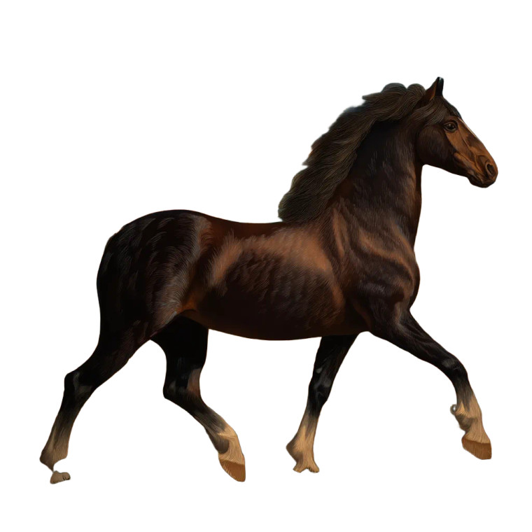 Dreamscape Horse Vinyl Car Decal Sticker – Waterproof & UV-Resistant 8"