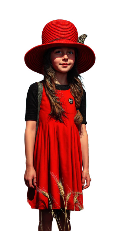 Girl In Red V4 Vinyl Car Decal Sticker – Waterproof & UV-Resistant 8"