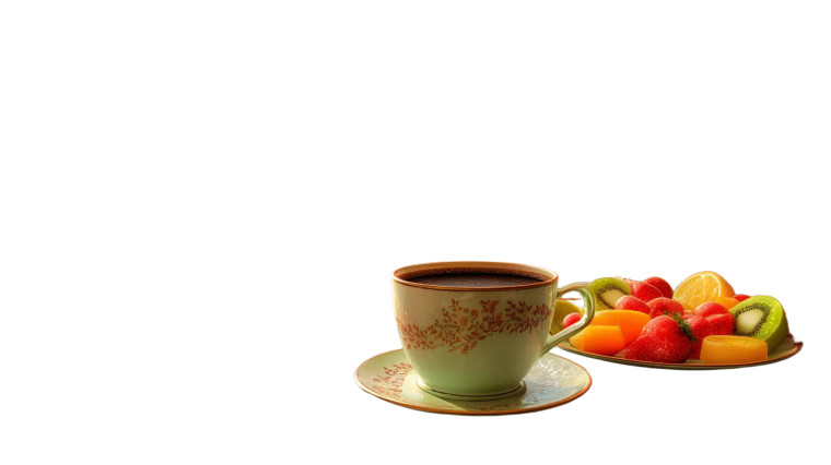 Elegant Coffee Cup Vinyl Car Decal Sticker – Waterproof & UV-Resistant 8"