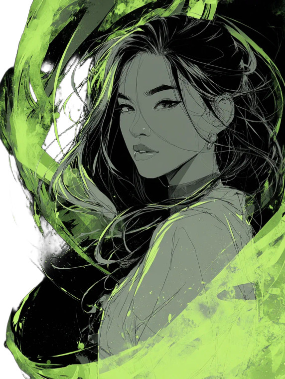 Green Magic Witch Vinyl Car Decal Sticker – Waterproof & UV-Resistant 8"