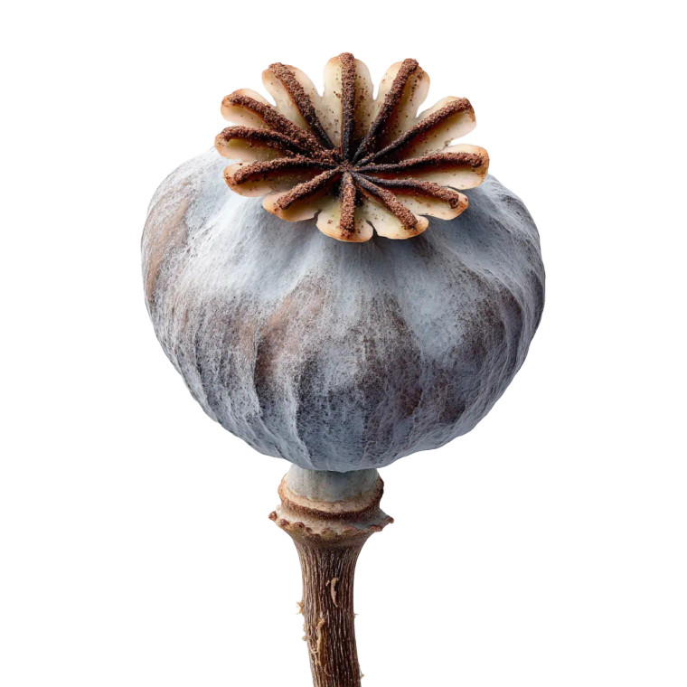 Poppy Seed Pod Vinyl Car Decal Sticker – Waterproof & UV-Resistant 8"