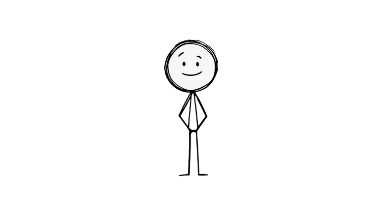 Stick Figure Character Vinyl Car Decal Sticker – Waterproof & UV-Resistant 8"