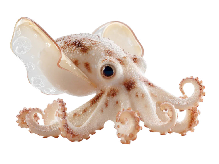 Whimsical Dumbo Octopus Vinyl Car Decal Sticker – Waterproof & UV-Resistant 8"