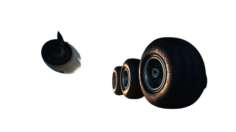 Airbus A380 Wheels Vinyl Car Decal Sticker – Waterproof & UV-Resistant 8"