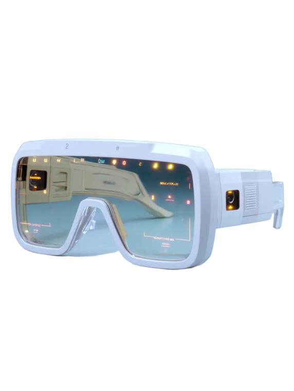 Futuristic Ar Glasses Vinyl Car Decal Sticker – Waterproof & UV-Resistant 8"