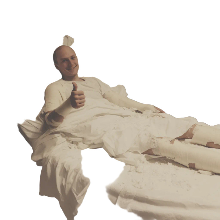 Smiling Patient Vinyl Car Decal Sticker – Waterproof & UV-Resistant 8"