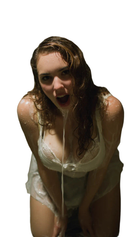 Drenched Yelling Woman Vinyl Car Decal Sticker – Waterproof & UV-Resistant 8"