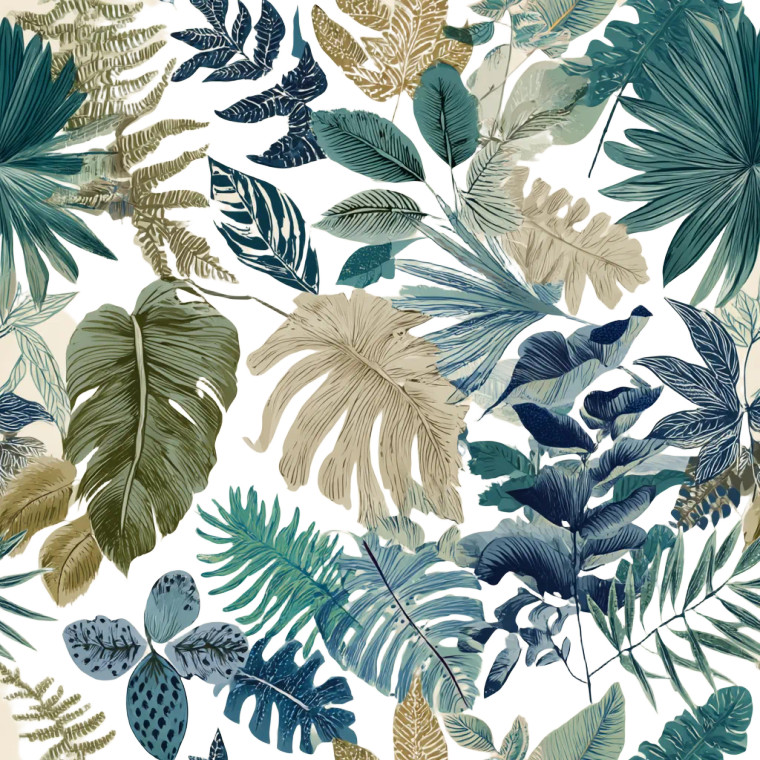 Tropical Leaves V2 Vinyl Car Decal Sticker – Waterproof & UV-Resistant 8"