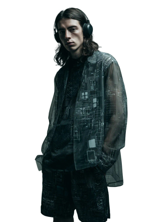 Vogue Male Model Vinyl Car Decal Sticker – Waterproof & UV-Resistant 8"