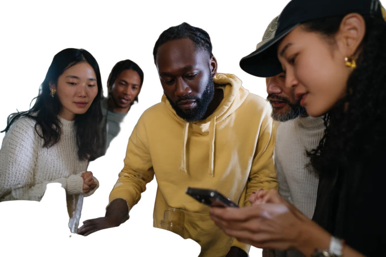 Friends Cooking Together Vinyl Car Decal Sticker – Waterproof & UV-Resistant 8"