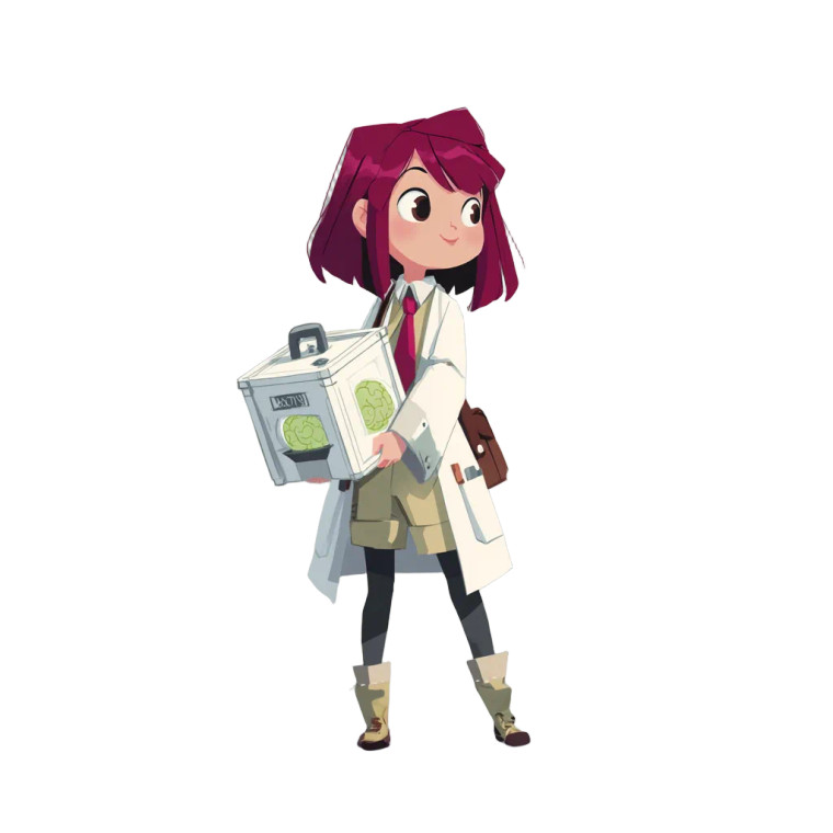 Cute Frankenstein Girl Vinyl Car Decal Sticker – Waterproof & UV-Resistant 8"