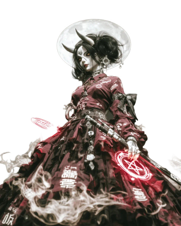 Gorgeous Witch Silhouette Vinyl Car Decal Sticker – Waterproof & UV-Resistant 8"