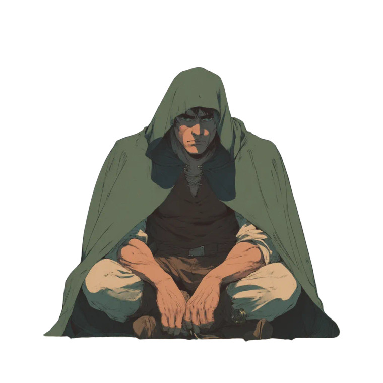 Meditating Prisoner Vinyl Car Decal Sticker – Waterproof & UV-Resistant 8"