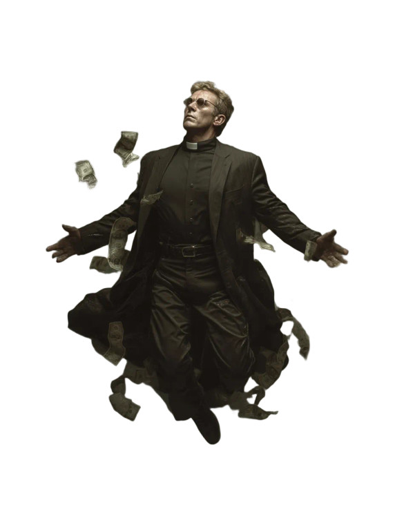 Pastor In Cash Vinyl Car Decal Sticker – Waterproof & UV-Resistant 8"