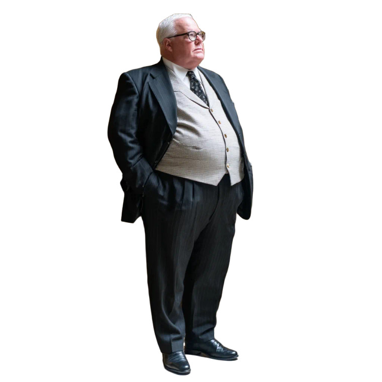 Regal Rotund Gentleman Vinyl Car Decal Sticker – Waterproof & UV-Resistant 8"