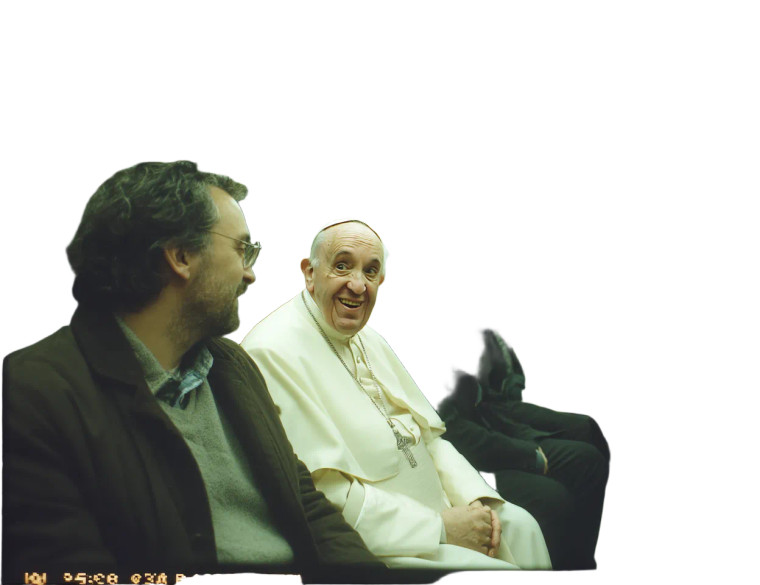 Pope And Jesus Subway Vinyl Car Decal Sticker – Waterproof & UV-Resistant 8"