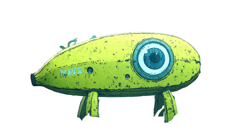 Banana Monster V3 Vinyl Car Decal Sticker – Waterproof & UV-Resistant 8"