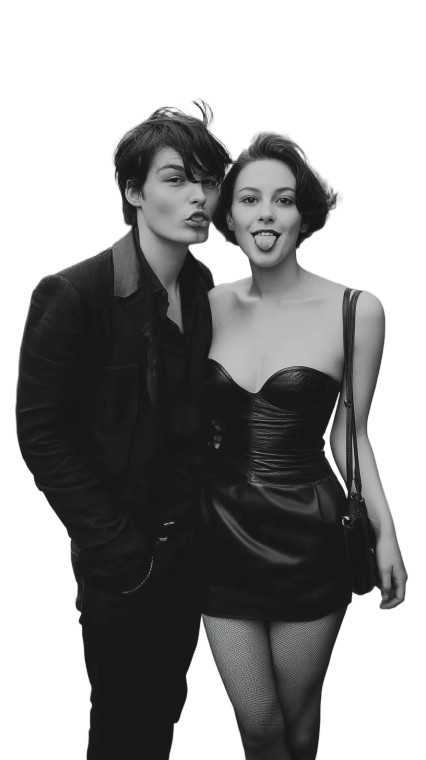 Friday Joyful Couple Vinyl Car Decal Sticker – Waterproof & UV-Resistant 8"