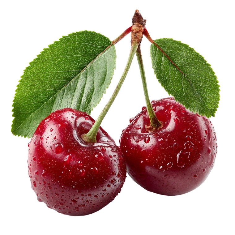 Cherry With Leaves Vinyl Car Decal Sticker – Waterproof & UV-Resistant 8"
