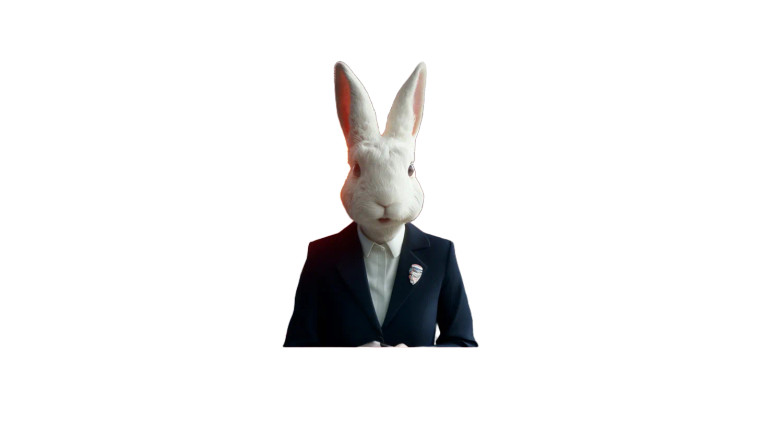 Rabbit News Anchor Vinyl Car Decal Sticker – Waterproof & UV-Resistant 8"
