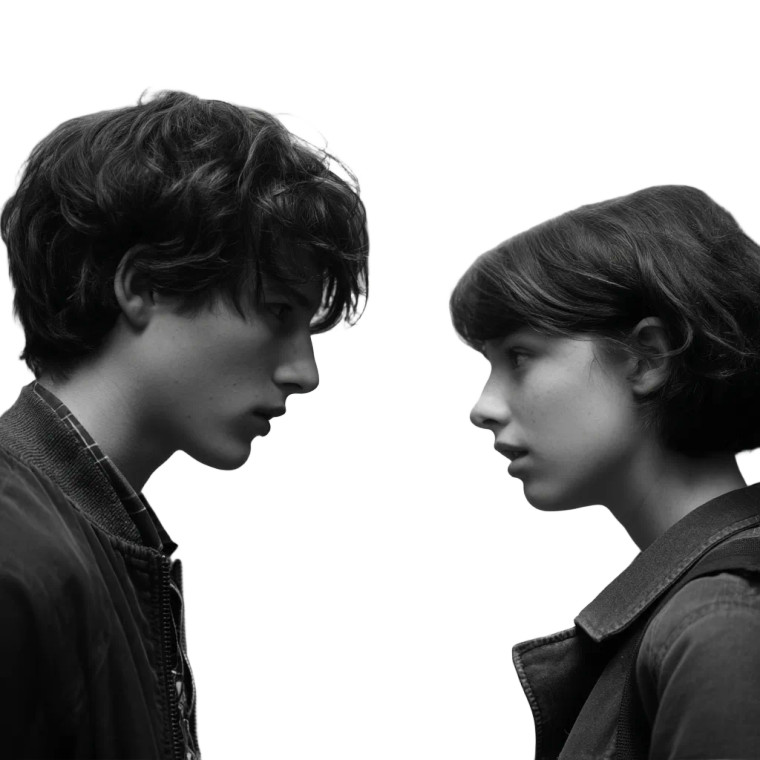 Young People Talking Vinyl Car Decal Sticker – Waterproof & UV-Resistant 8"