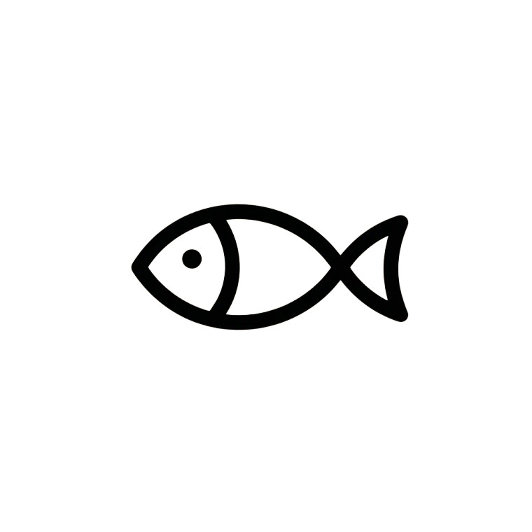 Chubby Fish Logo Vinyl Car Decal Sticker – Waterproof & UV-Resistant 8"