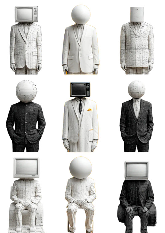 Quirky Digital Characters Vinyl Car Decal Sticker – Waterproof & UV-Resistant 8"