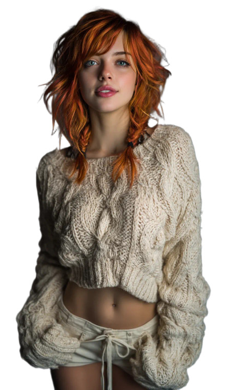 Irish Cosplay Girl Vinyl Car Decal Sticker – Waterproof & UV-Resistant 8"