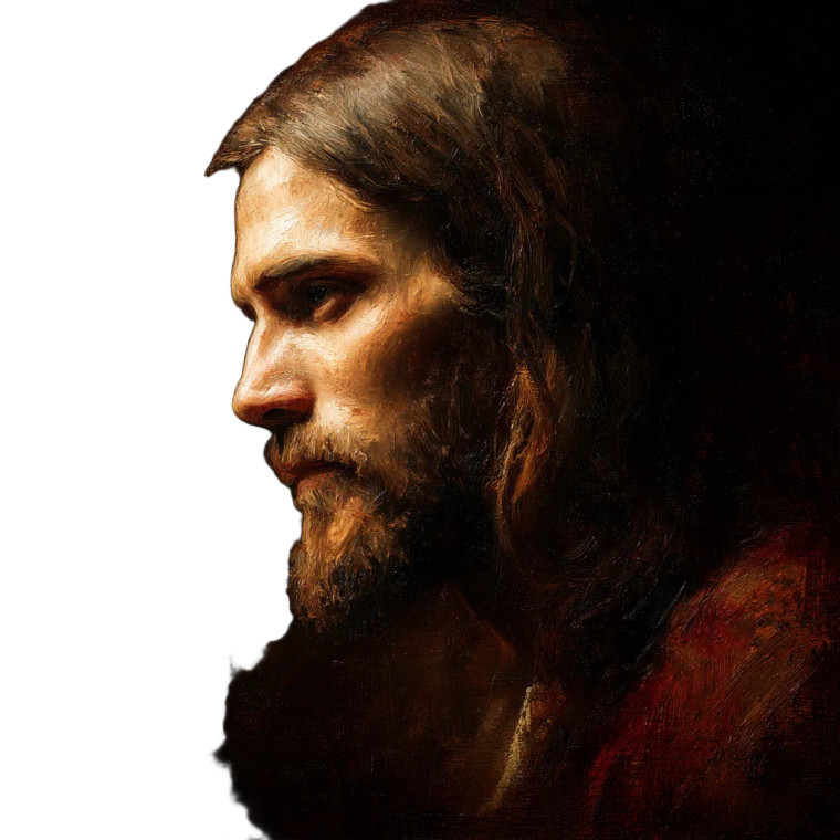 Jesus Painting Vinyl Car Decal Sticker – Waterproof & UV-Resistant 8"