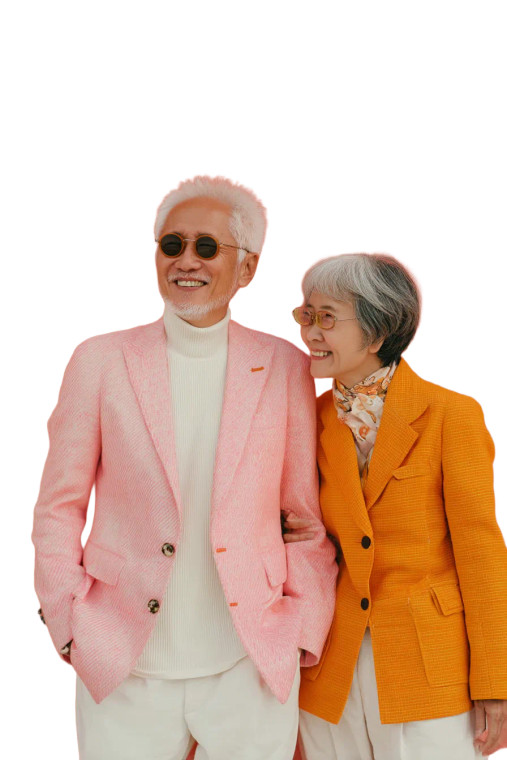 Modern Asian Couple Vinyl Car Decal Sticker – Waterproof & UV-Resistant 8"