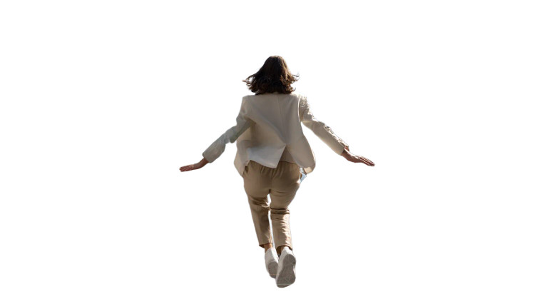 Bubble Flight Woman Vinyl Car Decal Sticker – Waterproof & UV-Resistant 8"