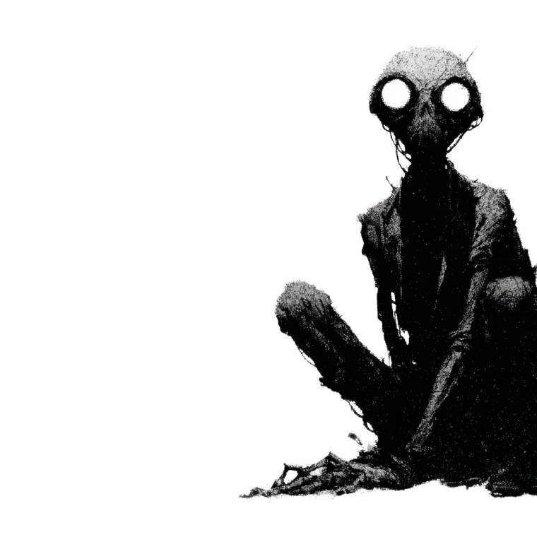 Strange Alien Creature V2 Vinyl Car Decal Sticker – Waterproof & UV-Resistant 8"