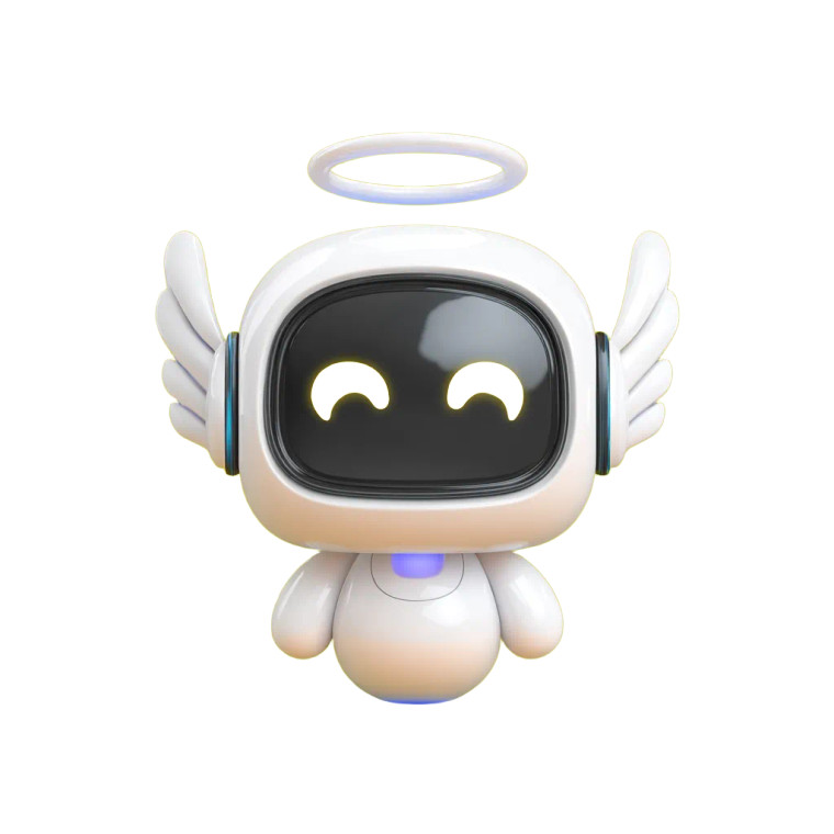 Cute Robot Icon V3 Vinyl Car Decal Sticker – Waterproof & UV-Resistant 8"
