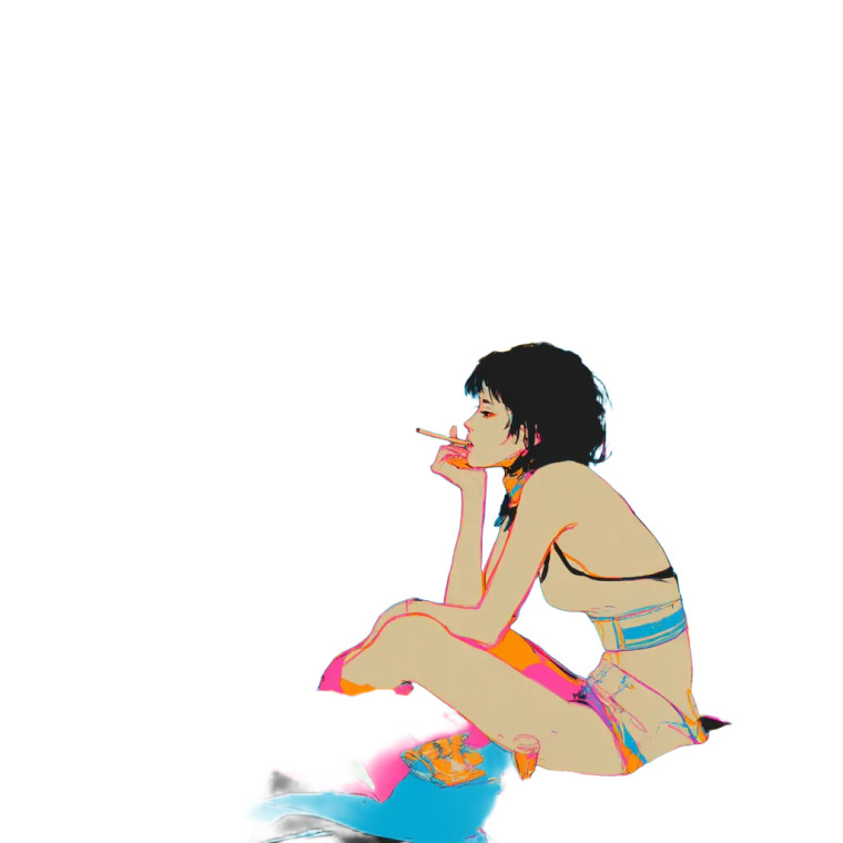 90S Streetwear Scene Vinyl Car Decal Sticker – Waterproof & UV-Resistant 8"