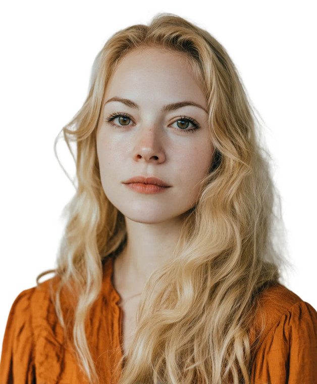 Golden Blonde Portrait V2 Vinyl Car Decal Sticker – Waterproof & UV-Resistant 8"