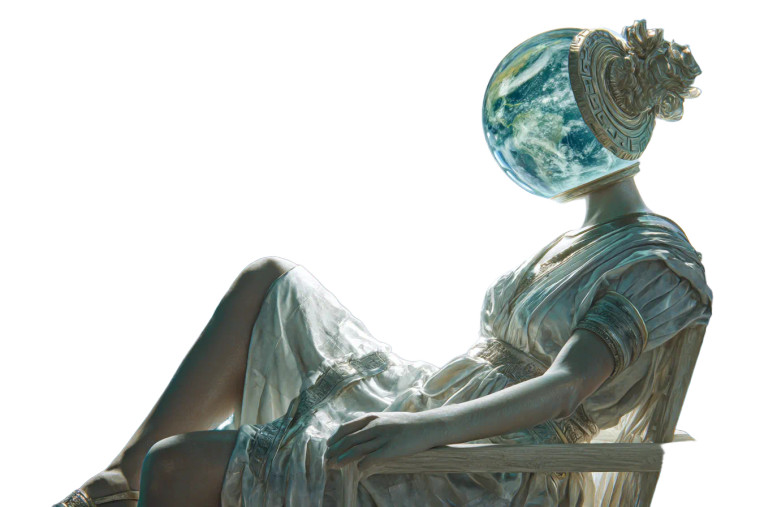 Cosmic Jar Woman Vinyl Car Decal Sticker – Waterproof & UV-Resistant 8"