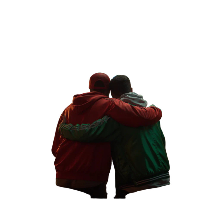 Men Hugging Vinyl Car Decal Sticker – Waterproof & UV-Resistant 8"