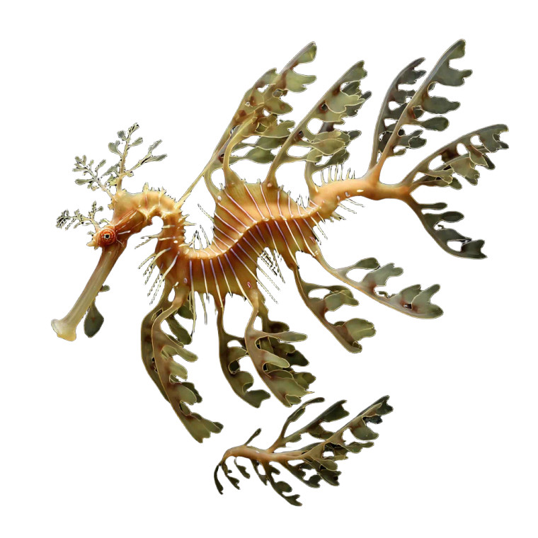 Leafy Sea Dragon Vinyl Car Decal Sticker – Waterproof & UV-Resistant 8"