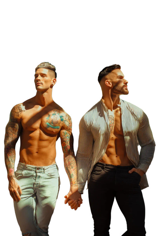 Whimsical Dandy Duo Vinyl Car Decal Sticker – Waterproof & UV-Resistant 8"