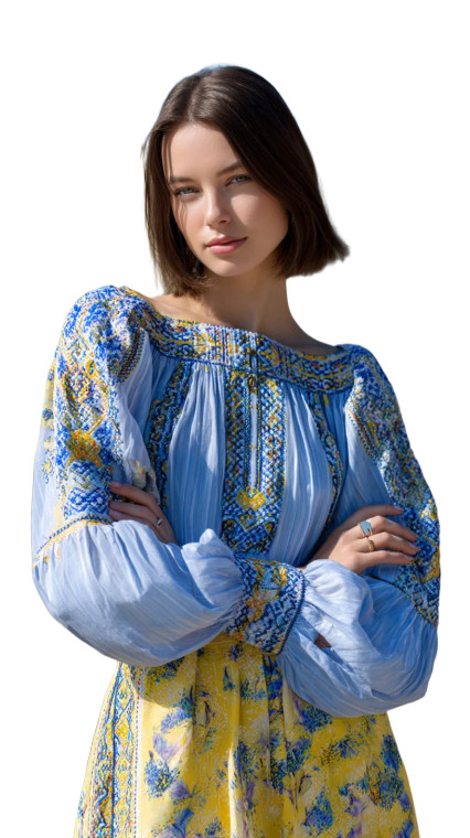 Ukrainian Woman V2 Vinyl Car Decal Sticker – Waterproof & UV-Resistant 8"