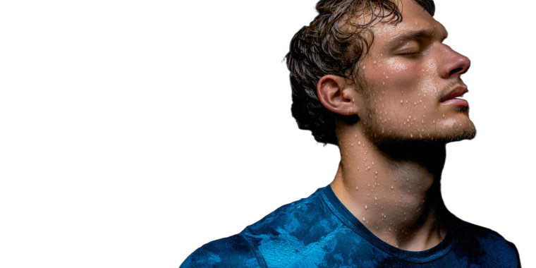 Young Athlete Sweating Vinyl Car Decal Sticker – Waterproof & UV-Resistant 8"