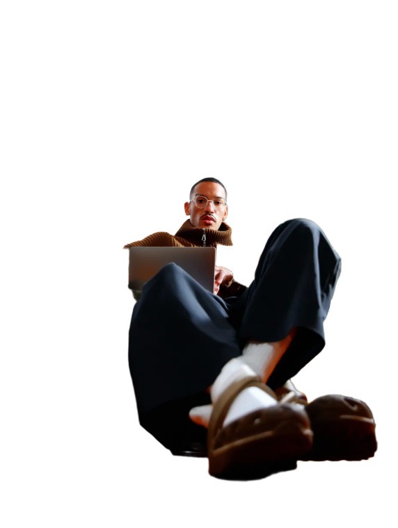 Stylish Young Man V23 Vinyl Car Decal Sticker – Waterproof & UV-Resistant 8"